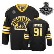 Reebok Marc Savard Boston Bruins Third Premier With 2011 Stanley Cup Finals Jersey - Black