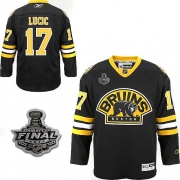 Reebok Milan Lucic Boston Bruins Authentic Third With 2011 Stanley Cup Finals Jersey - Black