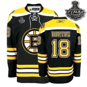 Reebok Nathan Horton Boston Bruins Home Premier With 2011 Stanley Cup Finals Jersey - Black