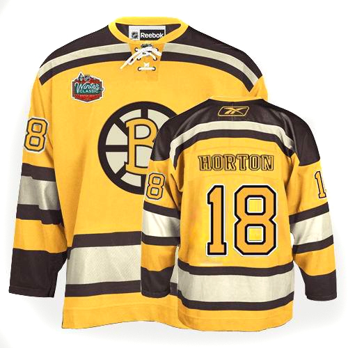 Reebok Nathan Horton Boston Bruins Premier Winter Classic Jersey - Yellow
