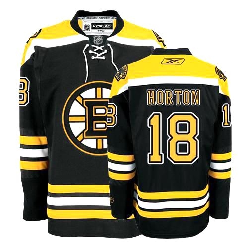 Reebok Nathan Horton Boston Bruins Home Authentic Jersey - Black
