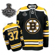 Reebok Patrice Bergeron Boston Bruins Home Authentic With 2011 Stanley Cup Finals Jersey - Black