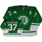 Reebok Patrice Bergeron Boston Bruins St Pattys Day Authentic Jersey - Green