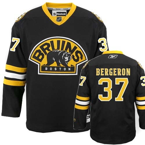Reebok Patrice Bergeron Boston Bruins Premier Third Jersey - Black