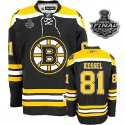 Reebok Phil Kessel Boston Bruins Home Authentic With 2011 Stanley Cup Finals Jersey - Black