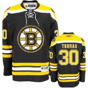 Reebok Tim Thomas Boston Bruins Home Authentic Jersey - Black
