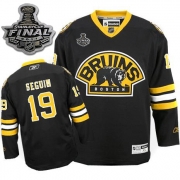 Reebok Tyler Seguin Boston Bruins Third Premier With 2011 Stanley Cup Finals Jersey - Black