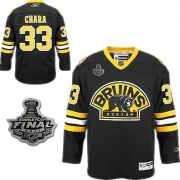 Reebok Zdeno Chara Boston Bruins Premier Third With 2011 Stanley Cup Finals Jersey - Black