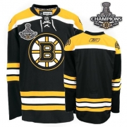 Reebok EDGE Blank Boston Bruins Third Authentic With Stanley Cup Champions  Jersey - Black