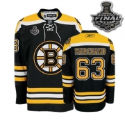 Reebok Brad Marchand Boston Bruins Youth Authentic With 2011 Stanley Cup Finals Jersey - Black