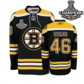 Reebok David Krejci Boston Bruins Authentic With 2011 Stanley Cup Champions Jersey - Black