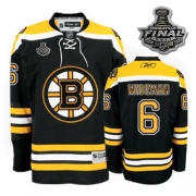 Reebok Dennis Wideman Boston Bruins Home Authentic With 2011 Stanley Cup Finals Jersey - Black