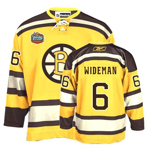 Reebok Dennis Wideman Boston Bruins Premier Winter Classic Jersey - Yellow