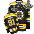 Reebok Marc Savard Boston Bruins Home Premier With 2011 Stanley Cup Champions Jersey - Black