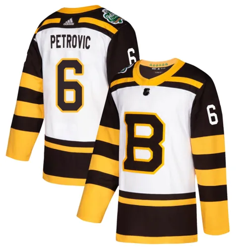 Adidas Alex Petrovic Boston Bruins Authentic 2019 Winter Classic Jersey - White