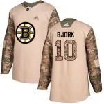 Adidas Anders Bjork Boston Bruins Authentic Veterans Day Practice Jersey - Camo