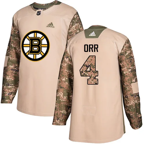 Adidas Bobby Orr Boston Bruins Authentic Veterans Day Practice Jersey - Camo