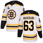Adidas Brad Marchand Boston Bruins Authentic Away 2019 Stanley Cup Final Bound Jersey - White