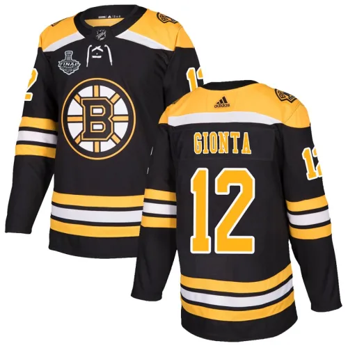 Adidas Brian Gionta Boston Bruins Authentic Home 2019 Stanley Cup Final Bound Jersey - Black