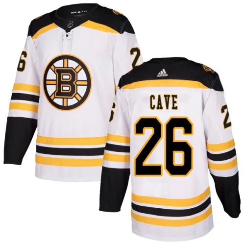 Adidas Colby Cave Boston Bruins Authentic Away Jersey - White