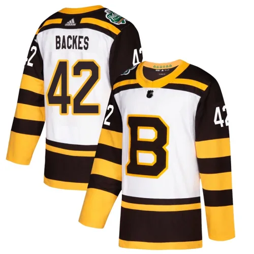 Adidas David Backes Boston Bruins Authentic 2019 Winter Classic Jersey - White