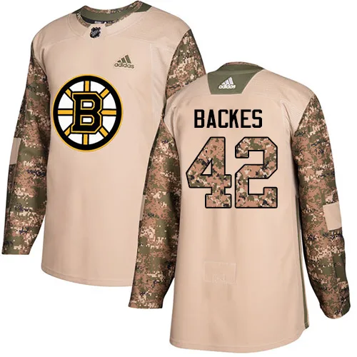 Adidas David Backes Boston Bruins Authentic Veterans Day Practice Jersey - Camo