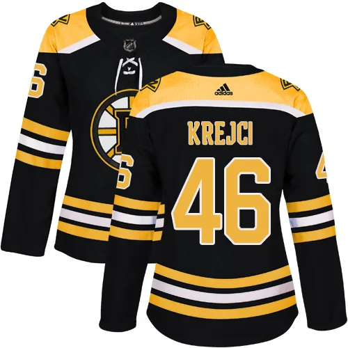 Adidas David Krejci Boston Bruins Authentic Home Jersey - Black