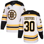 Adidas Gerry Cheevers Boston Bruins Authentic Away 2019 Stanley Cup Final Bound Jersey - White