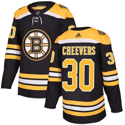 Adidas Gerry Cheevers Boston Bruins Premier Home Jersey - Black