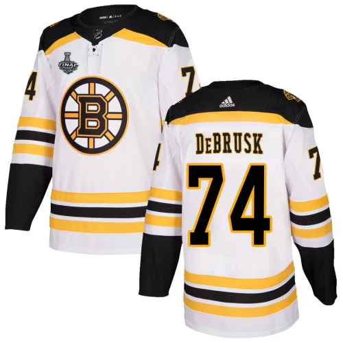 Adidas Jake DeBrusk Boston Bruins Authentic Away 2019 Stanley Cup Final Bound Jersey - White