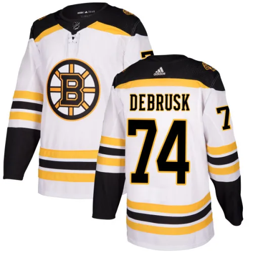 Adidas Jake DeBrusk Boston Bruins Authentic Jersey - White