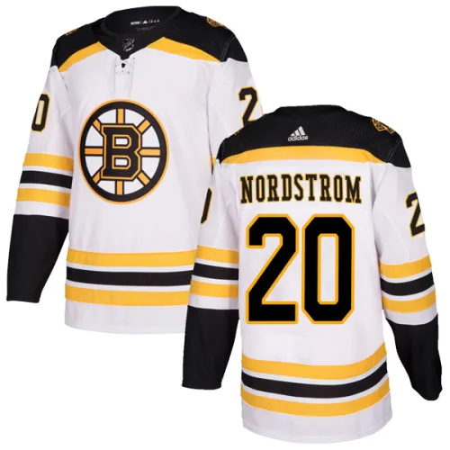 Adidas Joakim Nordstrom Boston Bruins Authentic Away Jersey - White