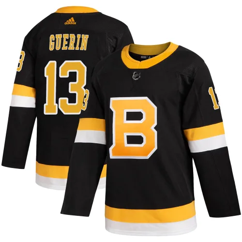 Adidas Men's Bill Guerin Boston Bruins Authentic Alternate Jersey - Black