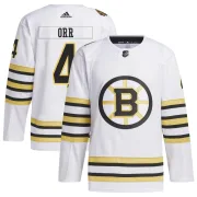 Adidas Men's Bobby Orr Boston Bruins Authentic 100th Anniversary Primegreen Jersey - White