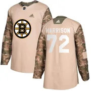 Adidas Men's Brett Harrison Boston Bruins Authentic Veterans Day Practice Jersey - Camo