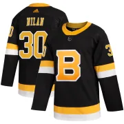 Adidas Men's Chris Nilan Boston Bruins Authentic Alternate Jersey - Black