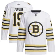 Adidas Men's Dave Poulin Boston Bruins Authentic 100th Anniversary Primegreen Jersey - White