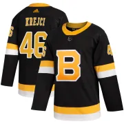 Adidas Men's David Krejci Boston Bruins Authentic Alternate Jersey - Black