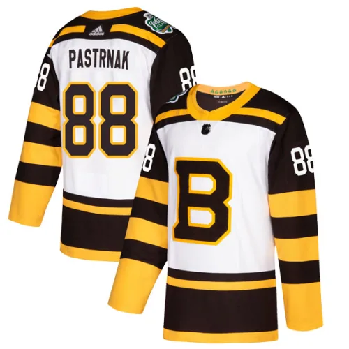 Adidas Men's David Pastrnak Boston Bruins Authentic 2019 Winter Classic Jersey - White