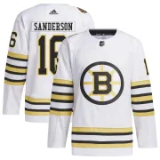 Adidas Men's Derek Sanderson Boston Bruins Authentic 100th Anniversary Primegreen Jersey - White
