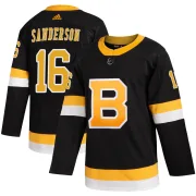 Adidas Men's Derek Sanderson Boston Bruins Authentic Alternate Jersey - Black