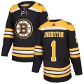 Adidas Men's Eddie Johnston Boston Bruins Authentic Home Jersey - Black