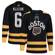 Adidas Men's Gord Kluzak Boston Bruins Authentic 2023 Winter Classic Jersey - Black