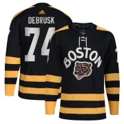 Adidas Men's Jake DeBrusk Boston Bruins Authentic 2023 Winter Classic Jersey - Black