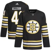 Adidas Men's Jason Allison Boston Bruins Authentic 100th Anniversary Primegreen Jersey - Black