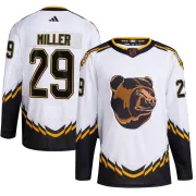 Adidas Men's Jay Miller Boston Bruins Authentic Reverse Retro 2.0 Jersey - White