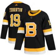Adidas Men's Joe Thornton Boston Bruins Authentic Alternate Jersey - Black