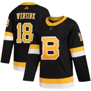 Adidas Men's John Wensink Boston Bruins Authentic Alternate Jersey - Black