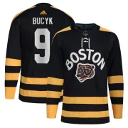 Adidas Men's Johnny Bucyk Boston Bruins Authentic 2023 Winter Classic Jersey - Black