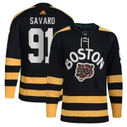 Adidas Men's Marc Savard Boston Bruins Authentic 2023 Winter Classic Jersey - Black